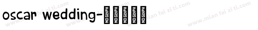 oscar wedding字体转换